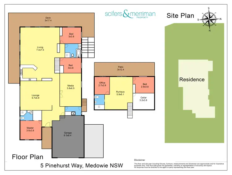 Floorplan of Homely house listing, 5 Pinehurst Way, Medowie NSW 2318