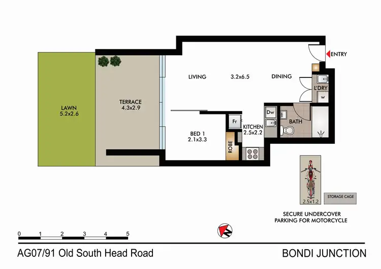 Floorplan of Homely apartment listing, AG07/91 Old South Head Road, Bondi Junction NSW 2022