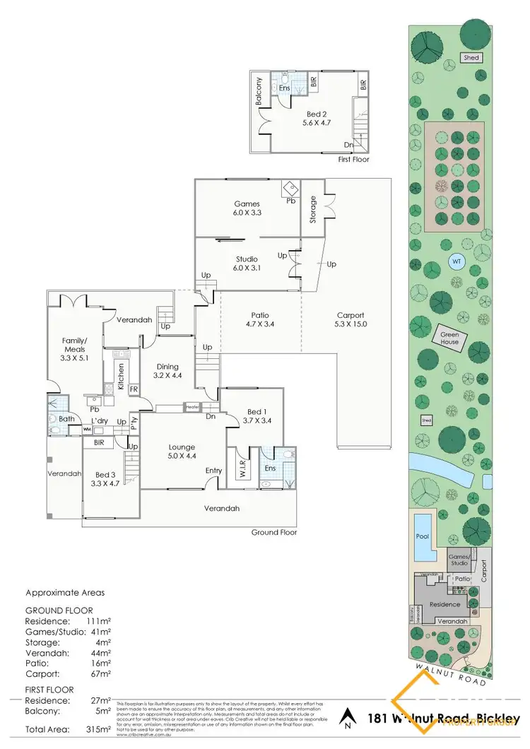 Floorplan of Homely house listing, 181 Walnut Road, Bickley WA 6076