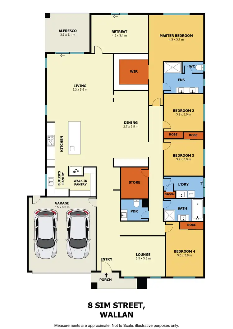 Floorplan of Homely house listing, 8 Sim Street, Wallan VIC 3756