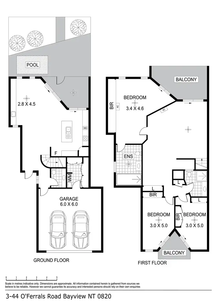 Floorplan of Homely townhouse listing, 3/44 O'Ferrals Road, Bayview NT 820