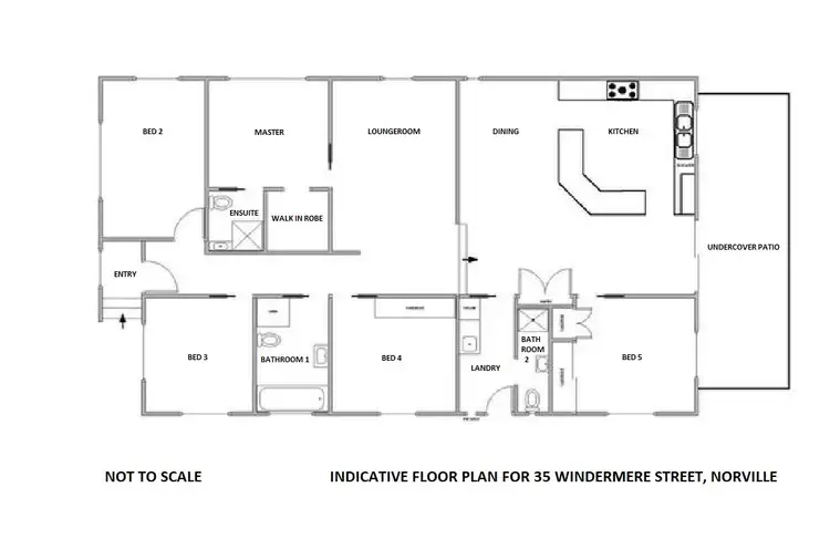 Floorplan of Homely house listing, 35 Windermere Street, Norville QLD 4670