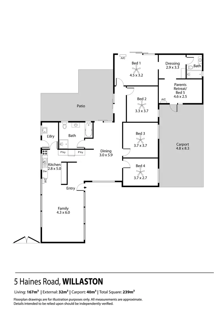 Floorplan of Homely house listing, 5 Haines Road, Willaston SA 5118