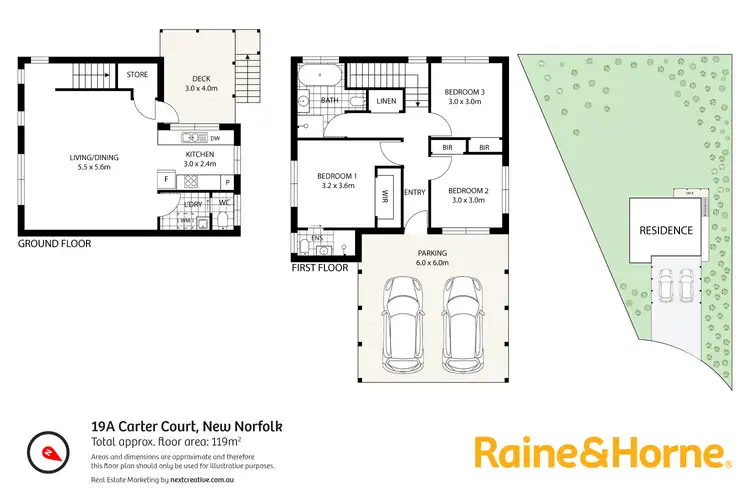 Floorplan of Homely house listing, 19A Carter Court, New Norfolk TAS 7140
