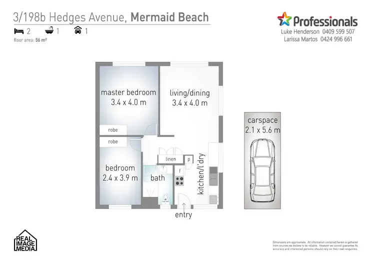Floorplan of Homely unit listing, 3/198B Hedges Easement, Mermaid Beach QLD 4218