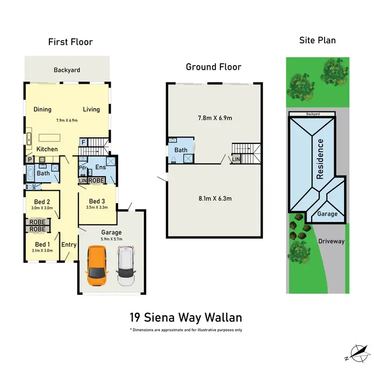 Floorplan of Homely house listing, 19 Siena Way, Hidden Valley VIC 3756