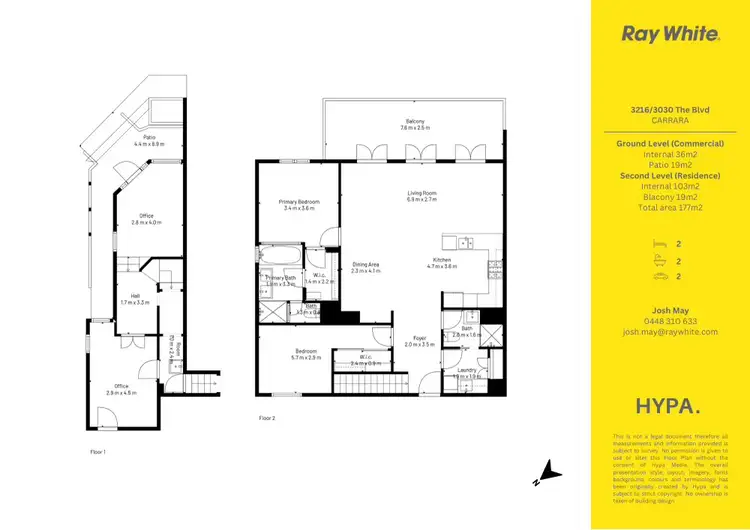 Floorplan of Homely other listing, 3216/3030 The Boulevard, Carrara QLD 4211