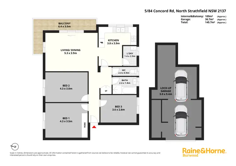 Floorplan of Homely apartment listing, 5/84 Concord Road, North Strathfield NSW 2137