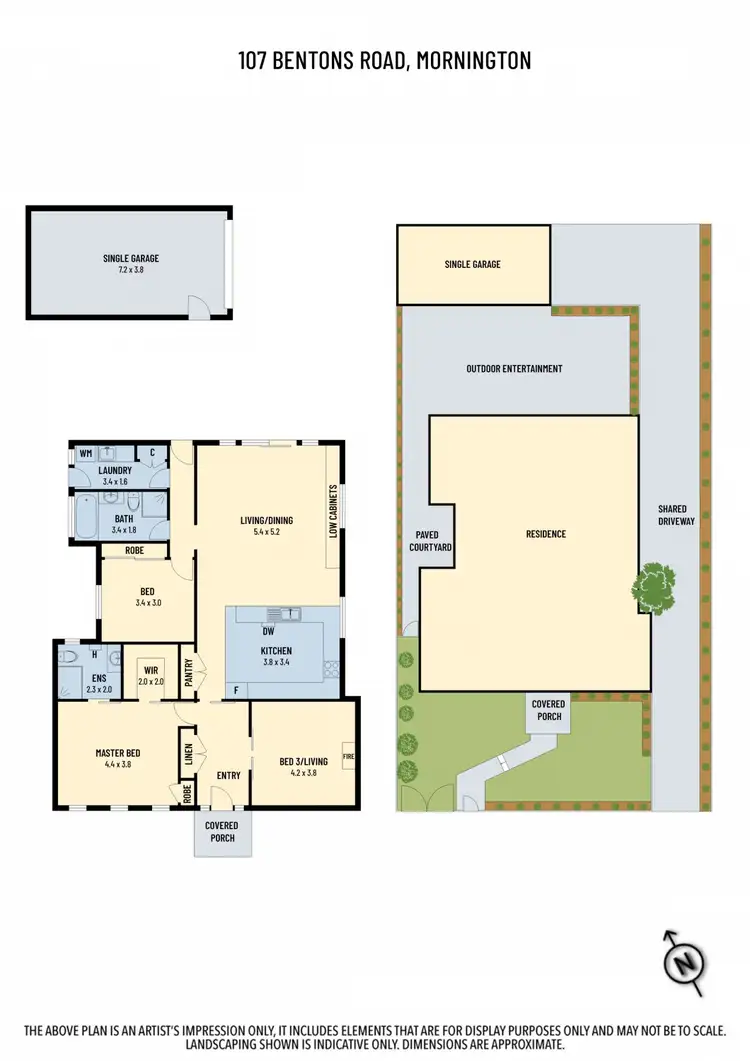Floorplan of Homely villa listing, 107 Bentons Road, Mornington VIC 3931