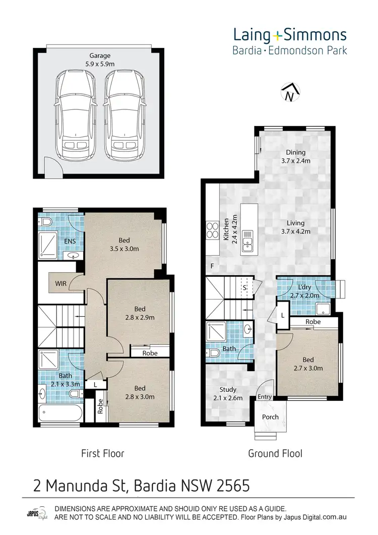 Floorplan of Homely house listing, 2 Manunda Street, Bardia NSW 2565