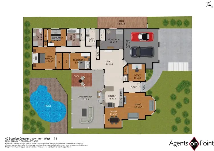 Floorplan of Homely house listing, 40 Scanlen Crescent, Wynnum West QLD 4178