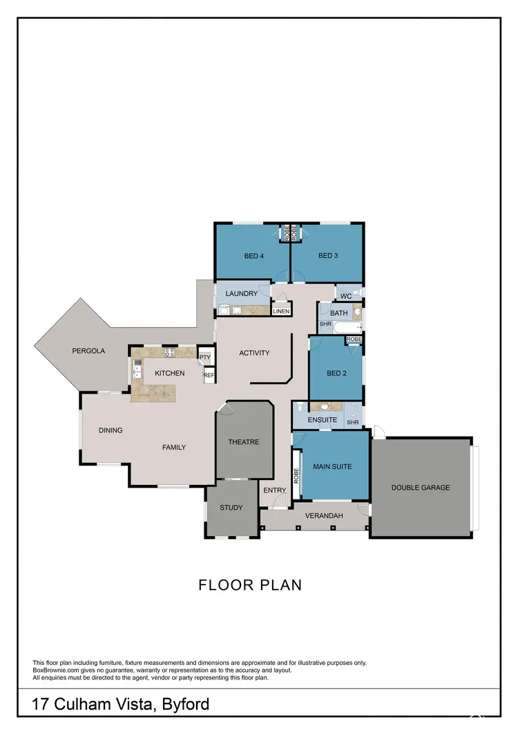 Floorplan of Homely house listing, 17 Culham Vista, Byford WA 6122