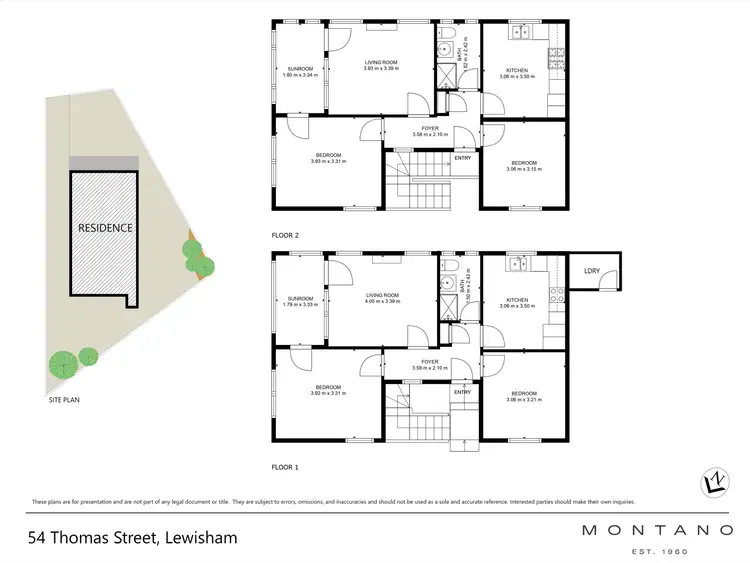 Floorplan of Homely block of units listing, 54 Thomas Street, Lewisham NSW 2049