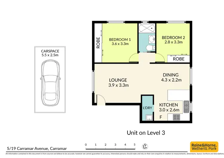 Floorplan of Homely unit listing, 5/19 Carramar Avenue, Carramar NSW 2163