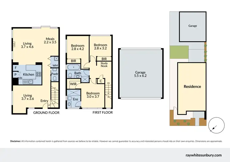 Floorplan of Homely townhouse listing, 14 Ballet Crescent, Sunbury VIC 3429