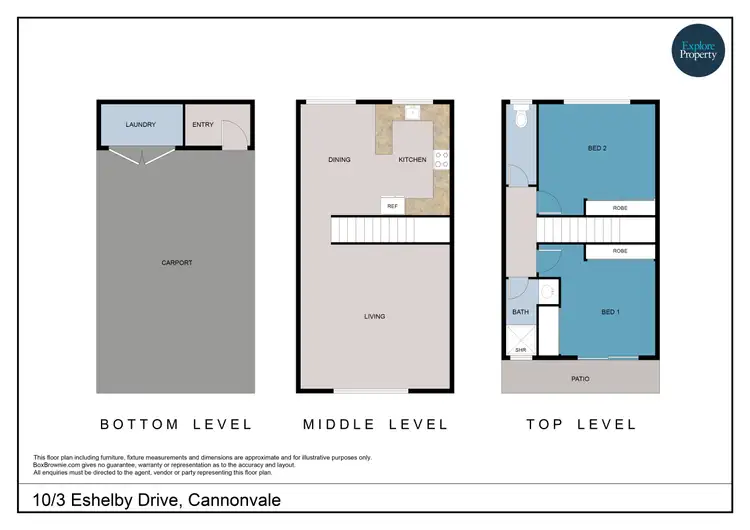 Floorplan of Homely unit listing, 10/3 Eshelby Drive, Cannonvale QLD 4802