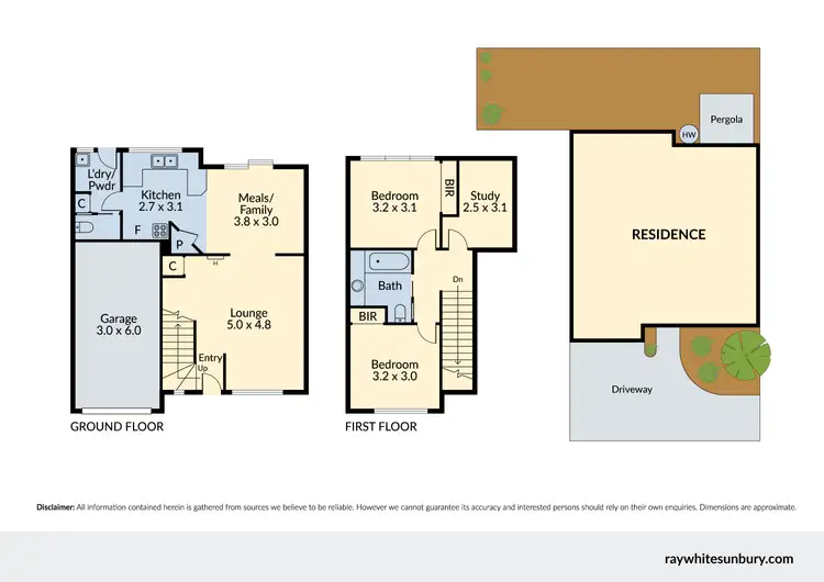 Floorplan of Homely townhouse listing, 2/1 Mcewan Place, Sunbury VIC 3429