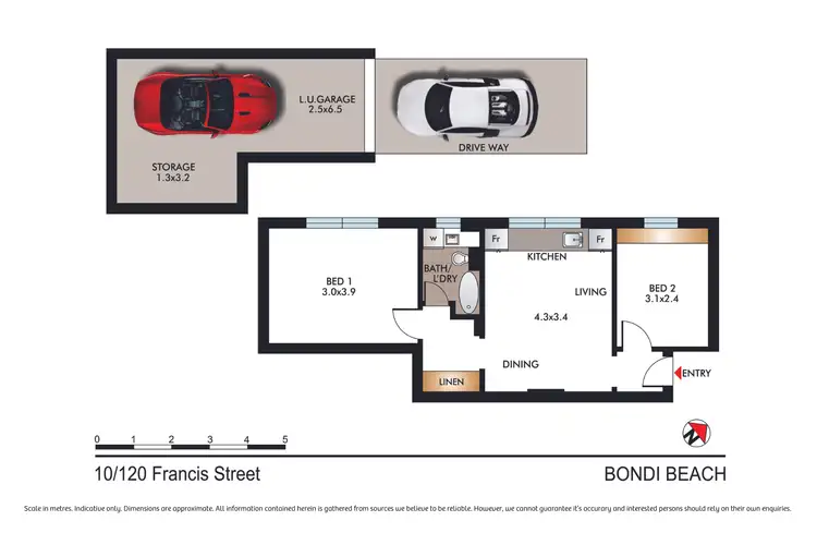 Floorplan of Homely apartment listing, 10/120 Francis Street, Bondi Beach NSW 2026