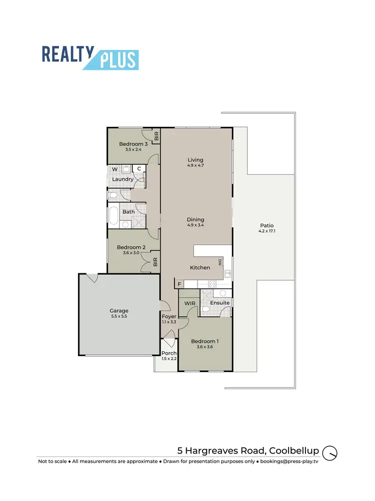 Floorplan of Homely house listing, 5 Hargreaves Road, Coolbellup WA 6163