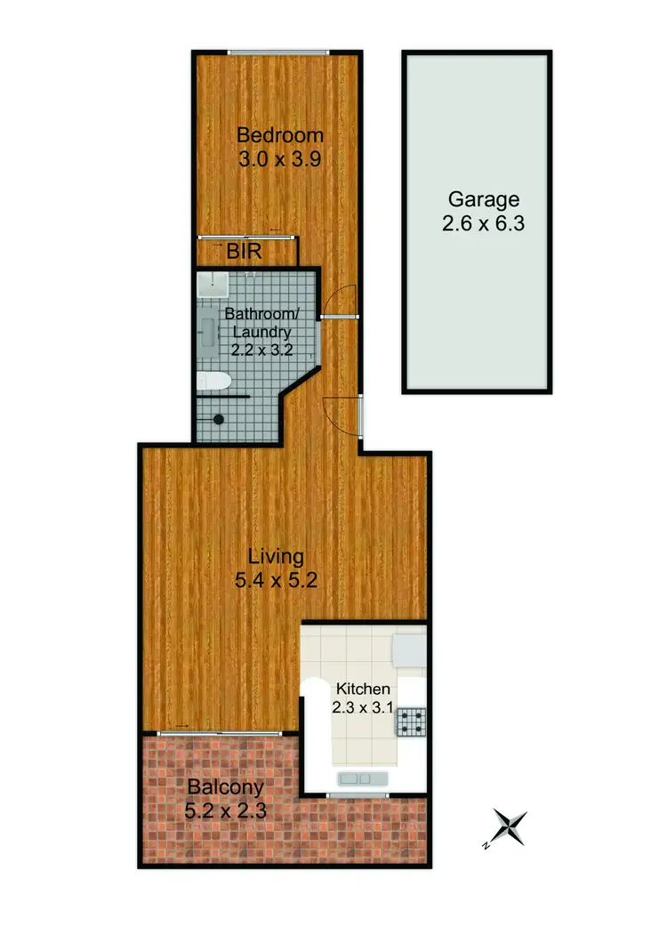 Floorplan of Homely apartment listing, 2/16-18 Bellbrook Avenue, Hornsby NSW 2077
