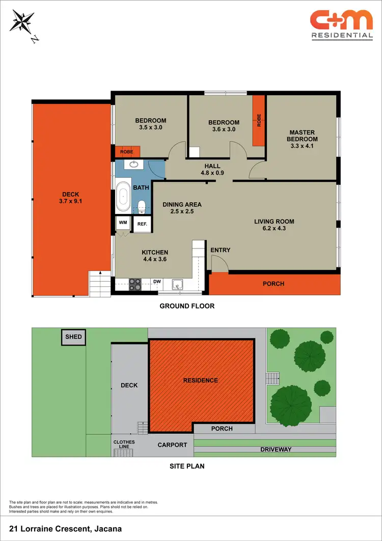 Floorplan of Homely house listing, 21 Lorraine Crescent, Jacana VIC 3047