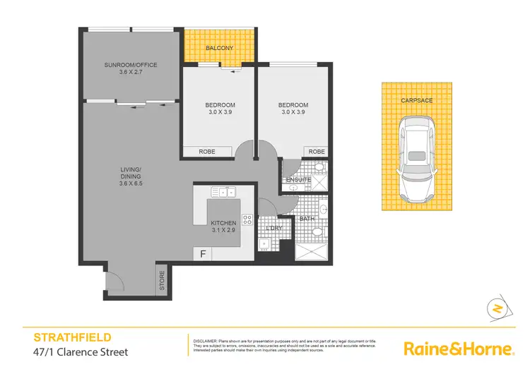Floorplan of Homely apartment listing, 47/1 Clarence Street, Strathfield NSW 2135