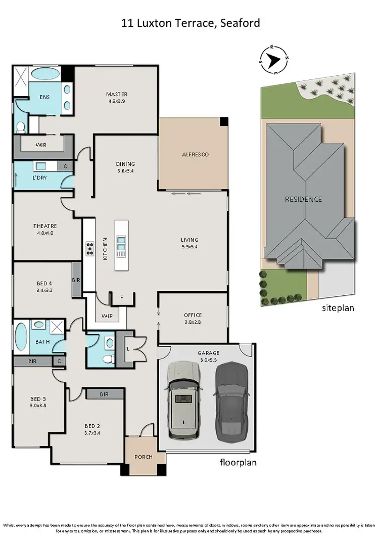 Floorplan of Homely house listing, 11 Luxton Terrace, Seaford VIC 3198