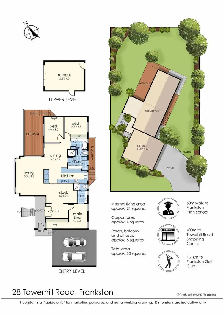 Floorplan of Homely house listing, 28 Towerhill Road, Frankston VIC 3199