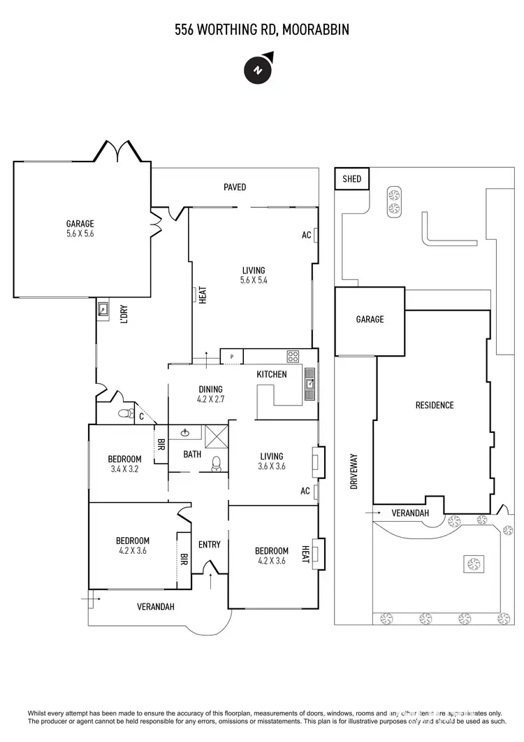 Floorplan of Homely house listing, 55 Worthing Road, Moorabbin VIC 3189
