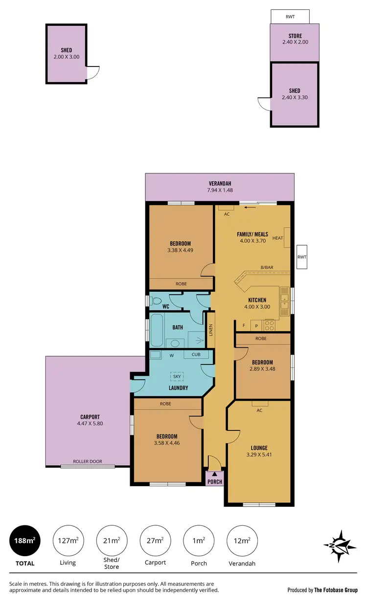Floorplan of Homely house listing, 7 Maple Court, Seaford SA 5169