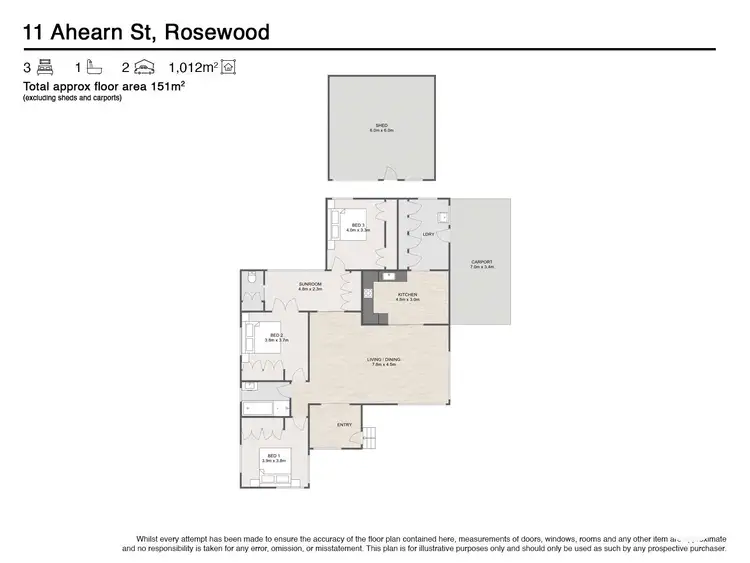 Floorplan of Homely house listing, 11 Ahearn Street, Rosewood QLD 4340