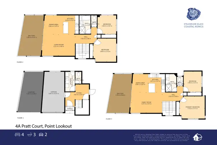 Floorplan of Homely house listing, 4A Pratt Court, Point Lookout QLD 4183
