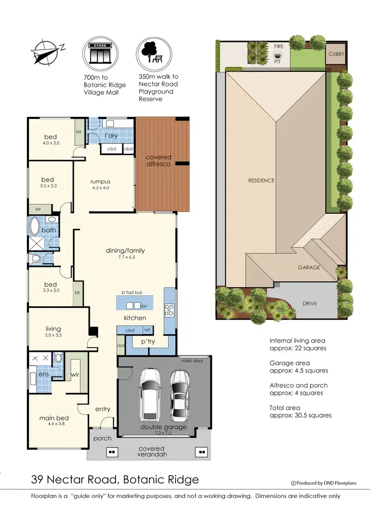 Floorplan of Homely house listing, 39 Nectar Road, Botanic Ridge VIC 3977