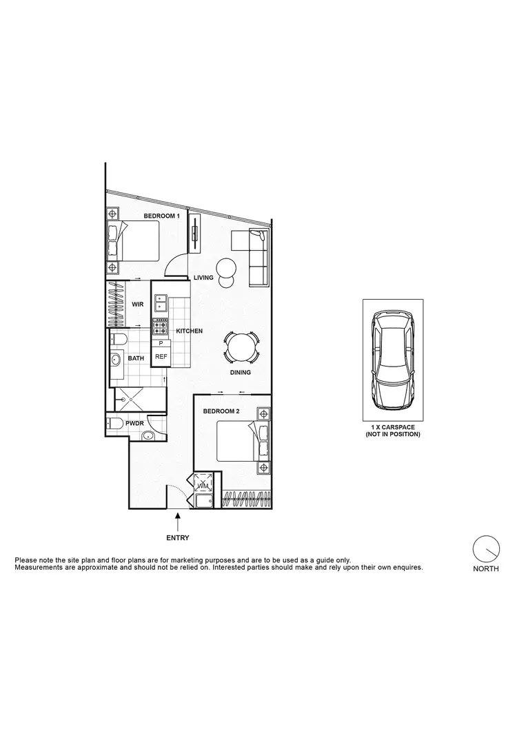 Floorplan of Homely apartment listing, 306/68 La Trobe Street, Melbourne VIC 3000