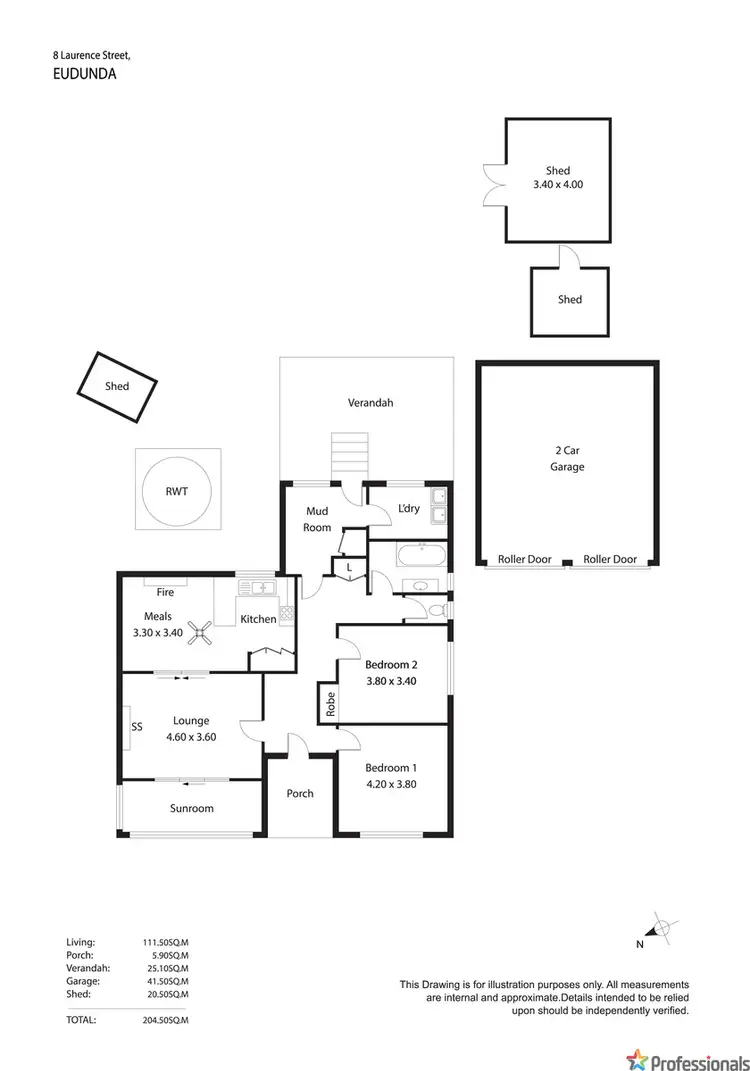 Floorplan of Homely house listing, 8 Laurence Street, Eudunda SA 5374