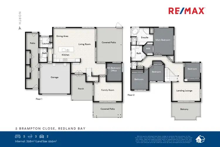 Floorplan of Homely house listing, 5 Brampton Close, Redland Bay QLD 4165