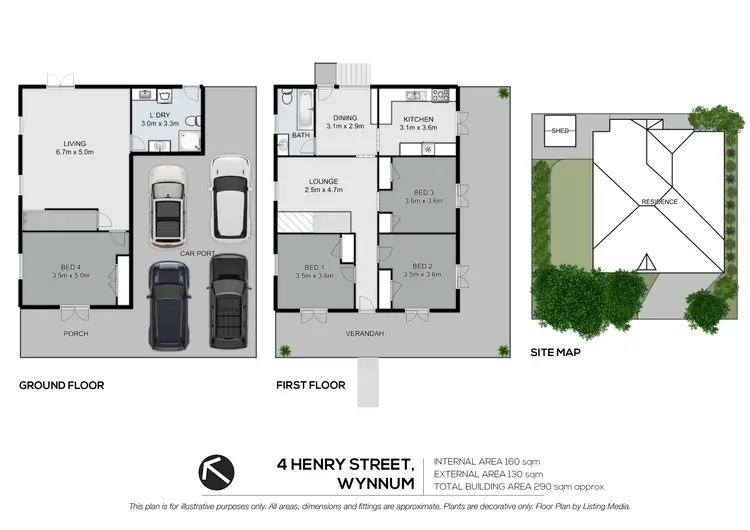 Floorplan of Homely house listing, 4 Henry Street, Wynnum QLD 4178