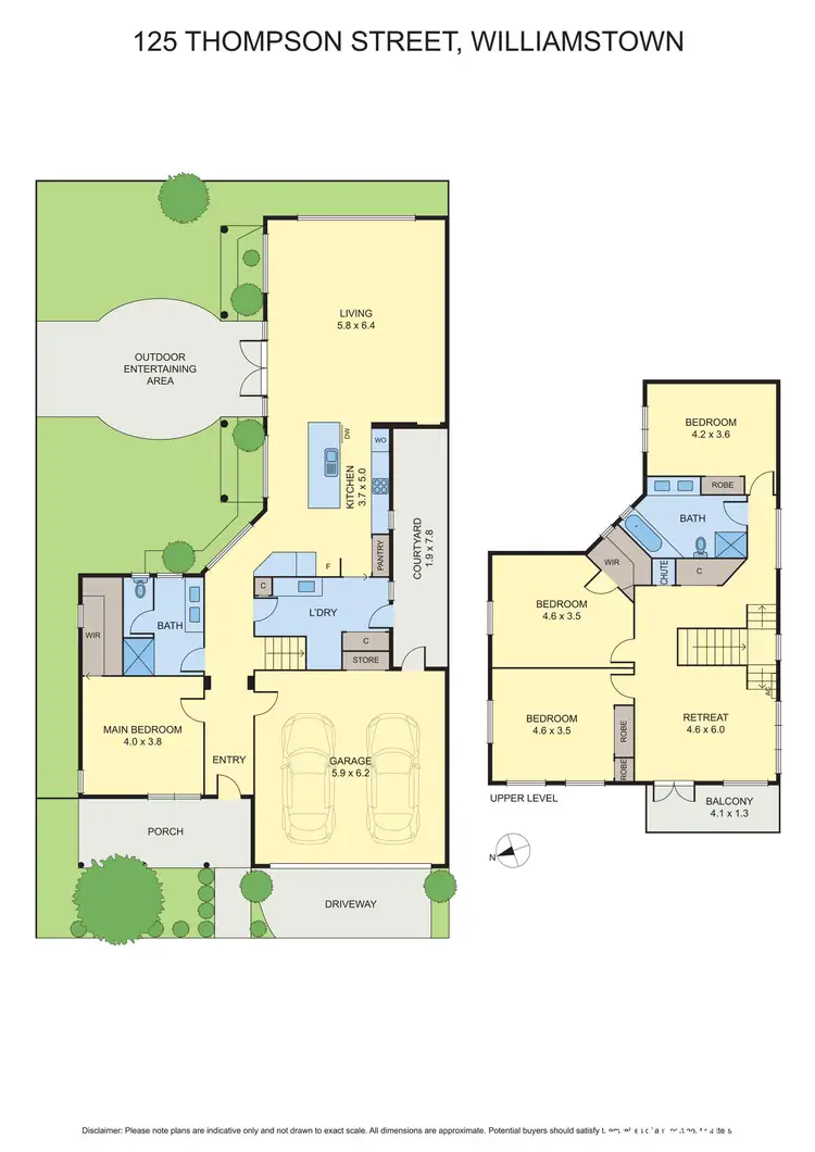 Floorplan of Homely house listing, 125 Thompson St, Williamstown VIC 3016