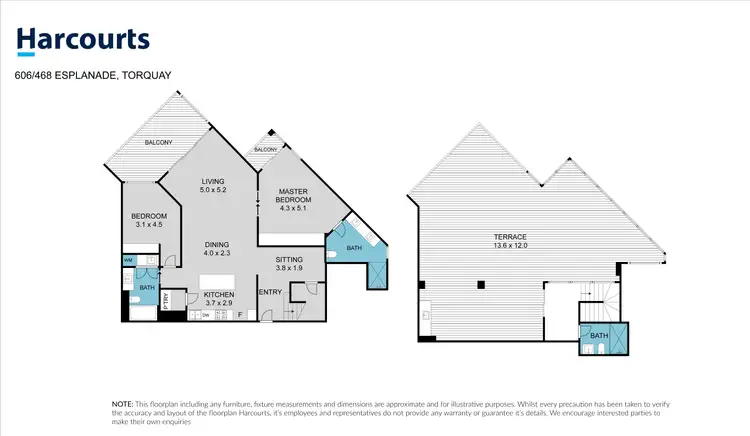 Floorplan of Homely unit listing, 606/468 Esplanade, Torquay QLD 4655