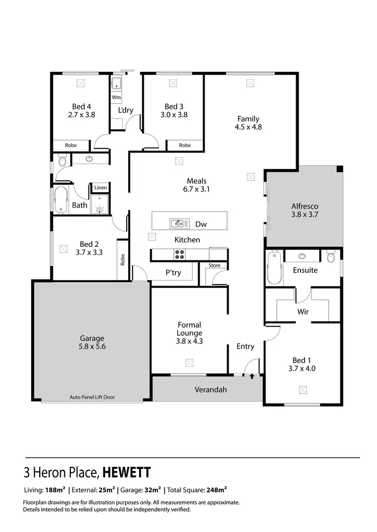 Floorplan of Homely house listing, 3 Heron Place, Hewett SA 5118