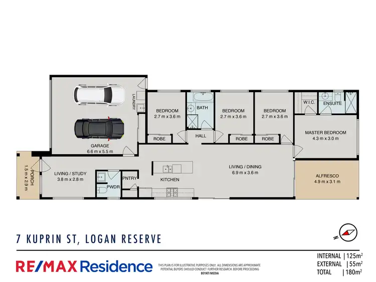 Floorplan of Homely house listing, 7 Kuprin Street, Logan Reserve QLD 4133
