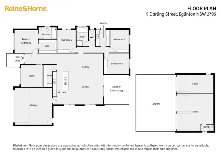 Floorplan of Homely house listing, 9 Darling Street, Eglinton NSW 2795