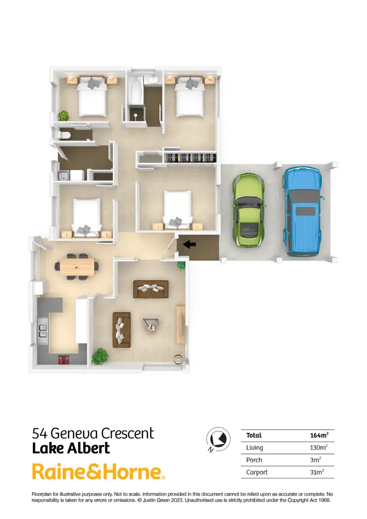 Floorplan of Homely house listing, 54 GENEVA CRESCENT, Lake Albert NSW 2650