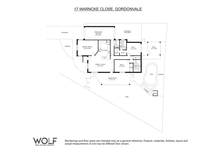 Floorplan of Homely house listing, 17 Warncke Close, Gordonvale QLD 4865