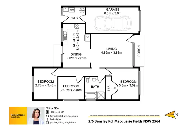 Floorplan of Homely house listing, 2/6 Bensley Road, Macquarie Fields NSW 2564