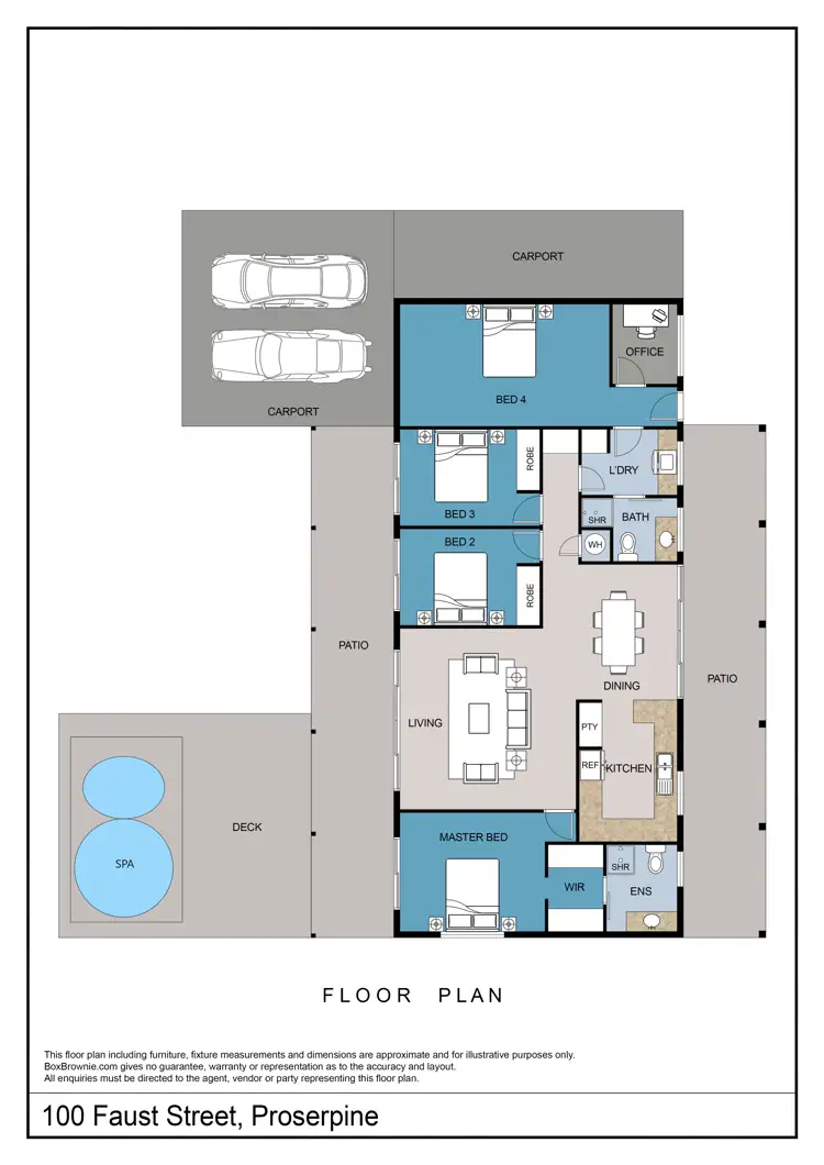 Floorplan of Homely house listing, 100 Faust Street, Proserpine QLD 4800
