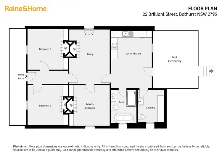 Floorplan of Homely house listing, 25 Brilliant Street, South Bathurst NSW 2795