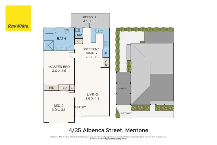 Floorplan of Homely unit listing, 4/35 Albenca Street, Mentone VIC 3194