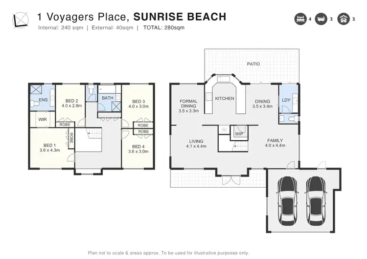 Floorplan of Homely house listing, 1 Voyagers Place, Sunrise Beach QLD 4567