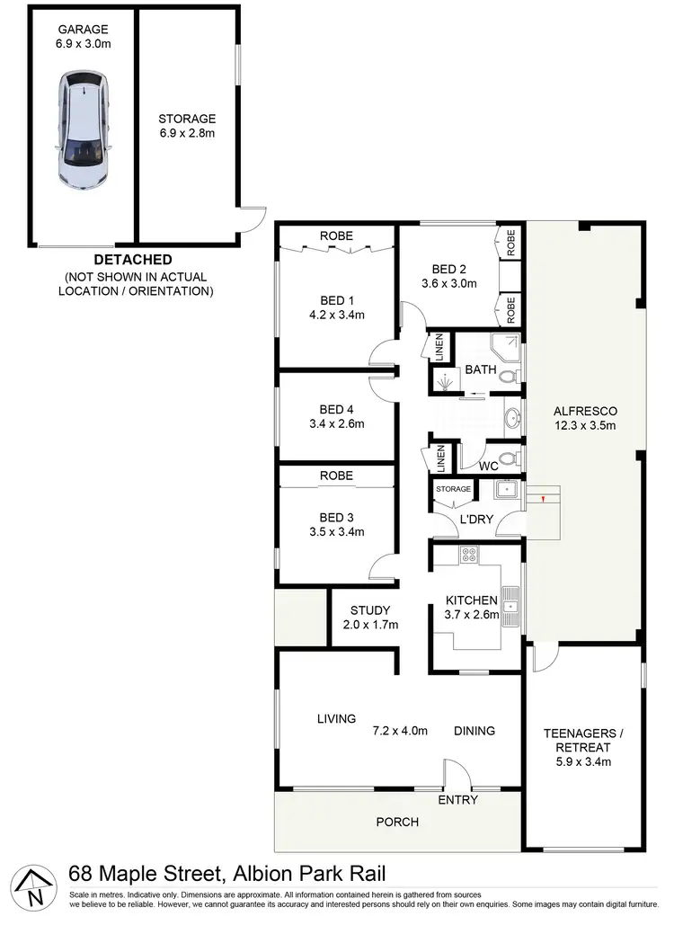Floorplan of Homely house listing, 68 Maple Street, Albion Park Rail NSW 2527